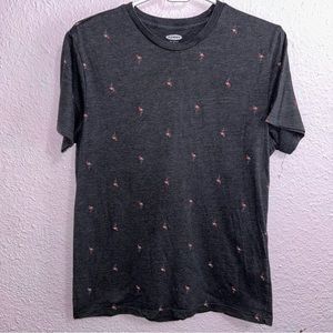 Old Navy Men’s Small Gray Flamingo tee shirt